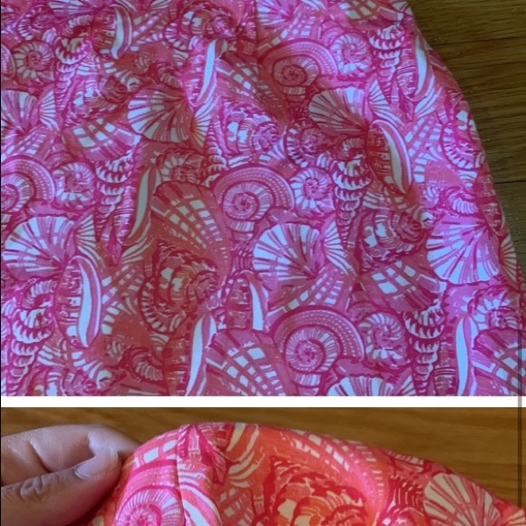 Vineyard Vines structured pink shell dress with ribbing - Picture 8 of 13